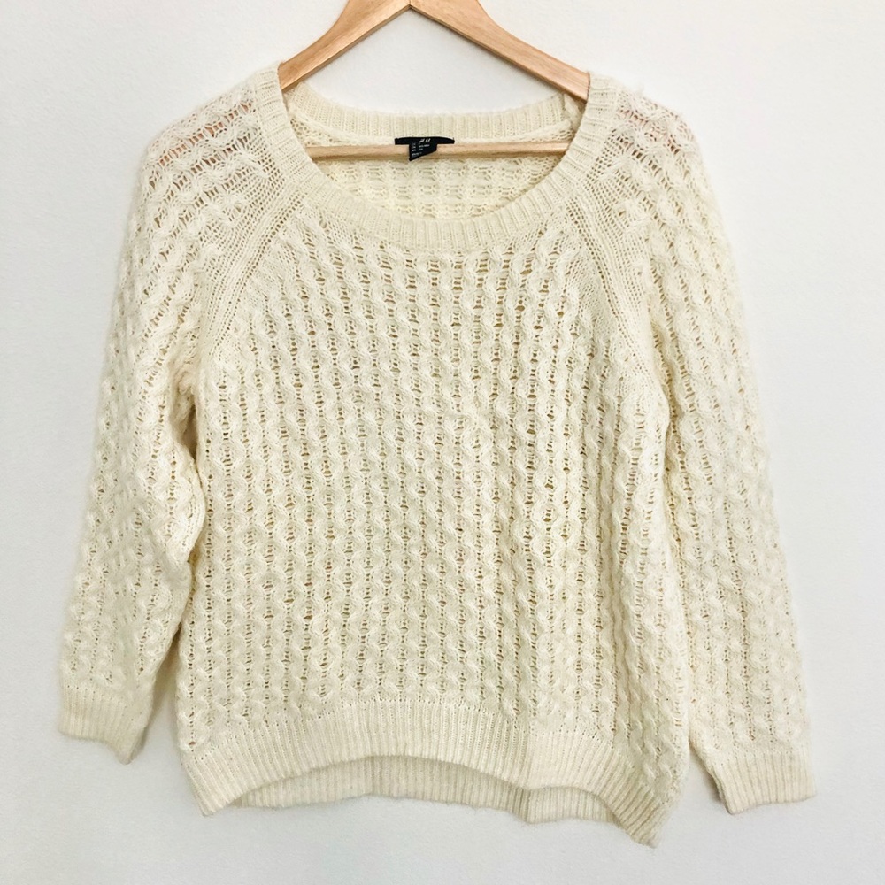 Oversized Cream H&M Sweater